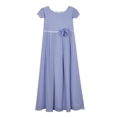 Girls' lilac angel sleeve dress